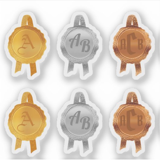 Sticker Rubans de scellement de prix/certificat Faux (Init (Devant)