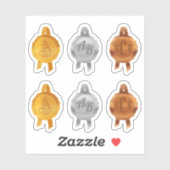 Sticker Rubans de scellement de prix/certificat Faux (Init (Feuille)