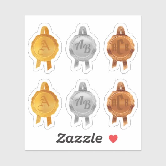 Sticker Rubans de scellement de prix/certificat Faux (Init (Feuille)