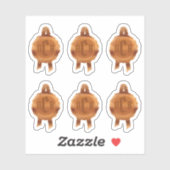 Sticker Rubans Faux Award/Certificat Seal (BronzeInitial) (Feuille)