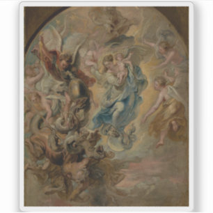 Sticker Rubens - La Vierge comme la femme de l'Apocalypse