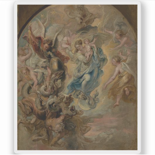 Sticker Rubens - La Vierge comme la femme de l'Apocalypse (Devant)