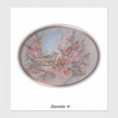 Sticker Ruby Crowned Kinglet (Feuille)