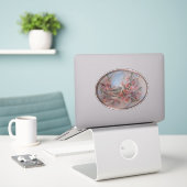 Sticker Ruby Crowned Kinglet (Ordinateur portable sur le bureau)