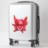 Sticker Ruby Gem crâne (Sur valise)
