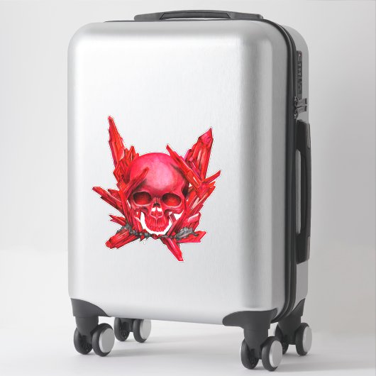 Sticker Ruby Gem crâne (Sur valise)