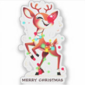 Sticker Rudolph Le Nez Rouge Noël (Devant)