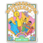 Sticker Rue Sésame | Amis de voisinage (Devant)