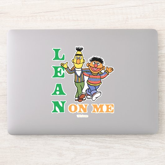 Sticker Rue Sésame | Bert & Ernie Lean sur moi (Ordinateur)