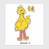 Sticker Rue Sésame | Big Bird & Little Bird (Feuille)