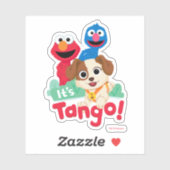 Sticker Rue Sésame | C'est Tango avec Elmo & Grover (Feuille)