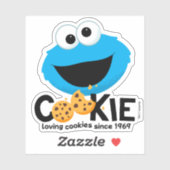 Sticker Rue Sésame | Cookie Monster Lookies (Feuille)