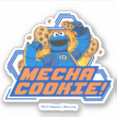 Sticker Rue Sésame | Cookie Monster Mecha Cookie! (Devant)