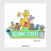 Sticker Rue Sésame | Couleur complète avec Pals (Feuille)