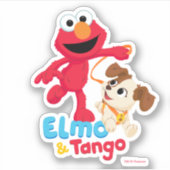 Sticker Rue Sésame | Elmo & Tango Running (Devant)