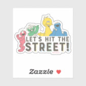 Sticker Rue Sésame | Faisons un tour dans la rue ! (Feuille)