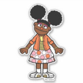 Sticker Rue Sésame | Gabrielle Portrait (Devant)