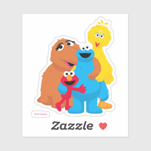 Sticker Rue Sésame | Groupe Hug (Feuille)