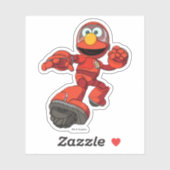 Sticker Rue Sésame | Méca Builders Elmo En Action (Feuille)