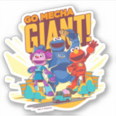 Sticker Rue Sésame | Méca Builders Go Mecha Giant! (Devant)