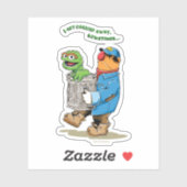 Sticker Rue Sésame | Oscar & Bruno l'éboueur (Feuille)