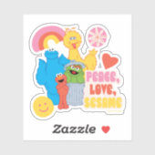 Sticker Rue Sésame | Paix, Amour, Sésame (Feuille)