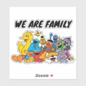Sticker Rue Sésame | Portrait du groupe Pals sésame (Feuille)