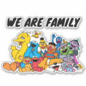 Sticker Rue Sésame | Portrait du groupe Pals sésame (Devant)