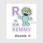 Sticker Rue Sésame | R est pour Rosita | Ajouter Votre Nom (Feuille)