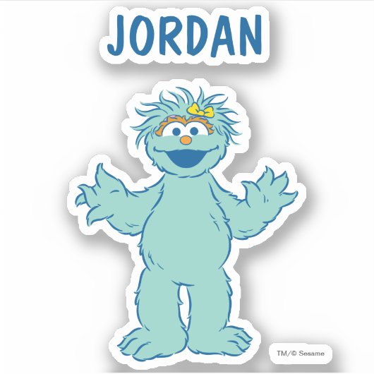 Sticker Rue Sésame | Rosita personnalisée (Devant)