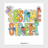 Sticker Rue Sésame | Sesame Street Type Pals (Feuille)