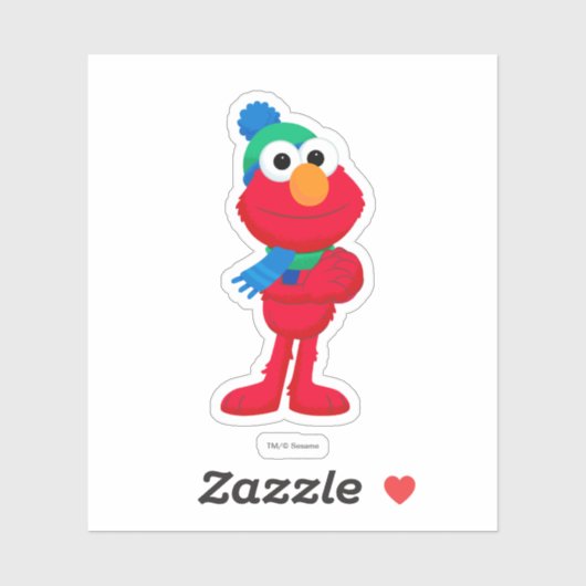 Sticker Rue Sésame | Winter Elmo (Feuille)