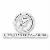 Sticker Russ Yeager Coaching Signature Logo (Devant)