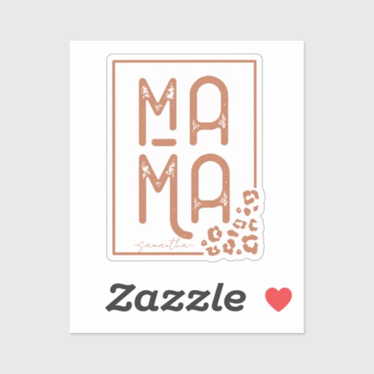 Sticker Russe Boho Mama (Feuille)
