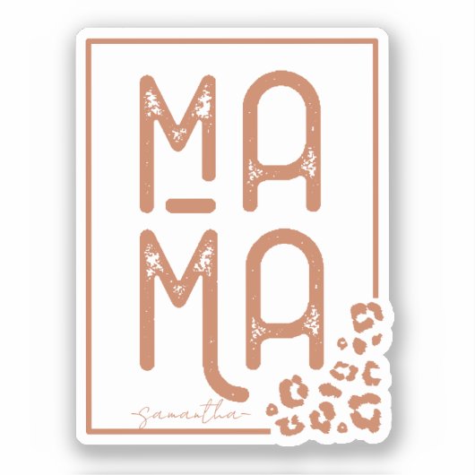 Sticker Russe Boho Mama (Recto)