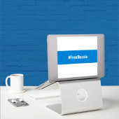 Sticker Russie Anglais démocratique - Blanc Bleu Blanc dra