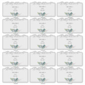 Sticker Rustic Blue Gum Eucalyptus Adresse d'invité (Devant)