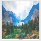 Sticker Rustic Country Mountains Nature Scène Photographie (Feuille)