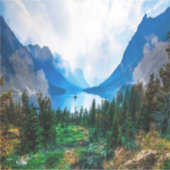 Sticker Rustic Country Mountains Nature Scène Photographie (Devant)