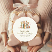 Sticker Rustic Elegance Floral Book Fête des marié