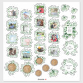 Sticker Rustic Greenery Photo Journal Wedding planner Text (Feuille)