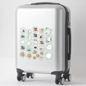 Sticker Rustic Greenery Photo Journal Wedding planner Text (Sur valise)