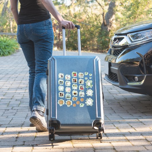 Sticker Rustic Greenery Photo Journal Wedding planner Text (Valise Insitu)