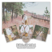 Sticker Rustic Heart Mariage Voyage Voyage Lune de miel (Devant)