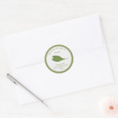 Sticker Rustic Wild Garlic Étiquette Kraft (Enveloppe)