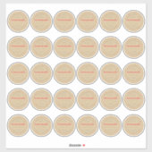 Sticker Rustique confiture maison Can Kraft papier 2 pouce (Feuille)