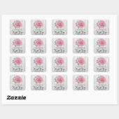 Sticker Rustique Gerber Daisy Merci (Feuille)