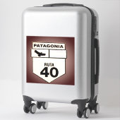 Sticker Ruta 40, L'aventure ultime voyage (Sur valise)