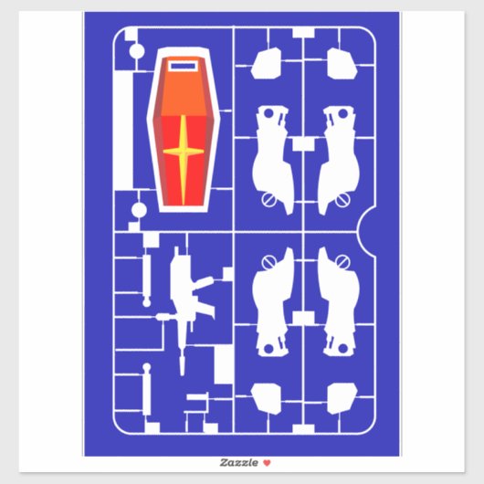 Sticker rx-78 gundam gunpla plamo modèle runner kit ray (Feuille)