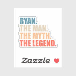 Sticker Ryan l'homme le mythe la légende